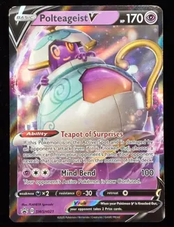 Polteageist V Holo Promo SWSH: Sword & Shield Promo Cards SWSH021 NM - Image 1