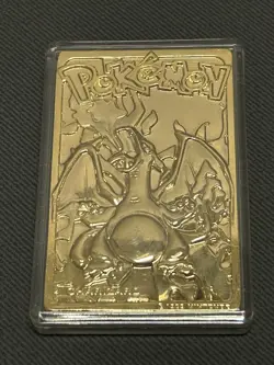 Pokemon Charizard Gold Card 1999 Burger King 23 karat gold plated. - Image 2