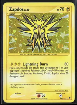 Zapdos 150/147 Supreme Victors 2009 Secret Holo Rare Pokemon Card - Image 1