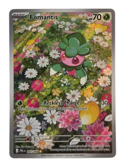 Fomantis 085/084 ME05 Pitch Black Illustration Rare Pokemon Card NM - Image 1