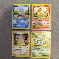 Pokemon 25th Anniversary Kanto First Partner Pack Jumbo Cards Only 4 - Image 1