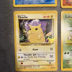Pokemon 25th Anniversary Kanto First Partner Pack Jumbo Cards Only 4 - Image 2