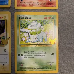 Pokemon 25th Anniversary Kanto First Partner Pack Jumbo Cards Only 4 - Image 3