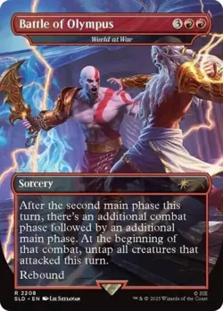 Battle of Olympus - World at War - Near Mint MTG Secret Lair - Image 1