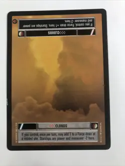 CLOUD CITY CLOUDS - Star Wars CCG 1997 Lucasfilm Playing Card Game - Image 1