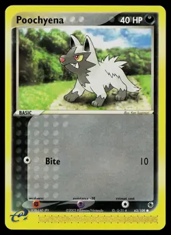 Pokemon Card Ruby & Sapphire Poochyena 63/109 Common - Image 1