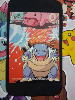 NIDOKING #34 2 of 10 Topps Blue Logo Sticker Card NM - Image 2
