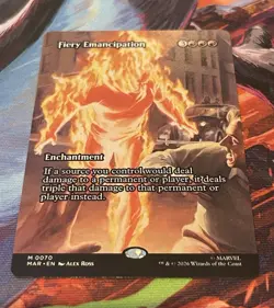 Wizards of the Coast MTG Fiery Emancipation Marvel 0070 Enchantment EN 2026 - Image 1
