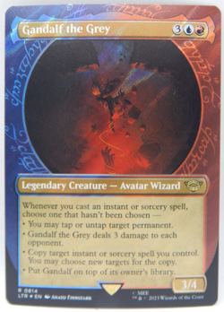 2023 MTG Lord Of The Rings - 0814 Surge Foil Showcase -GANDALF THE GREY - Image 1