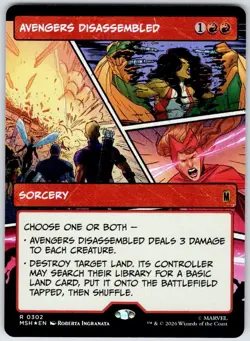 Avengers Disassembled (Borderless) 302 Marvel Super Heroes MTG Foil NM - Image 1