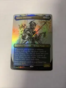 MTG FOIL Satoru Umezawa (Buy-A-Box) Borderless - Promo #507 NM - Image 1