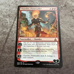 Chandra, Flamecaller - Oath of the Gatewatch - MTG Magic the Gathering - LP - Image 1