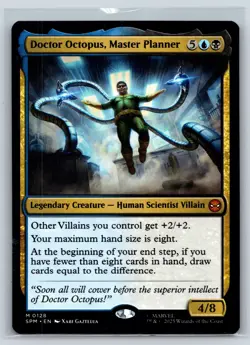 2025 MTG Marvel's Spider-Man Doctor Octopus, Master Planner #128 Foil Mythic NM - Image 1