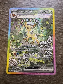 Pokemon TCG Prismatic Evolutions #144/131 Leafeon EX SIR Near Mint! - Image 1