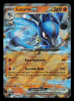 Lucario ex 051/131 Holo Double Rare Prismatic Evolutions Pokemon Near Mint - Image 1