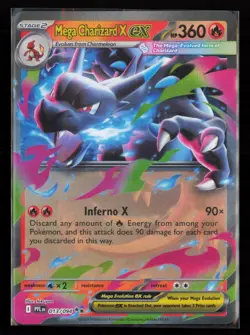 Mega Charizard X ex 013/094 Double Rare Phantasmal Flames Pokemon Holo Near Mint - Image 1