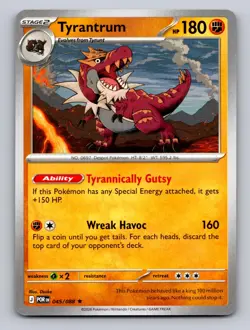 TYRANTRUM - 047/088 (NON-HOLO) 045/088 R DECK EXCLUSIVES POKEMON NM - Image 1