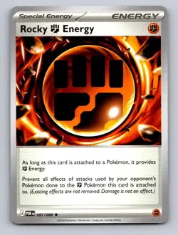 ROCKY FIGHTING ENERGY (NON-HOLO) 087/088 R DECK EXCLUSIVES POKEMON NM - Image 1