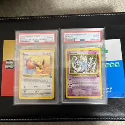 【PSA 6】Eevee Mewtwo Pokemon Japanese Black Star Stamp Rally 2000 #11 from Japan - Image 2