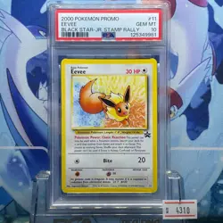 【PSA 10】Eevee Pokemon Card Japanese Black Star Jr. Stamp Rally 2000 #11 - Image 2