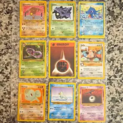 Wizards of the Coast Pokemon TCG Team Rocket 1st Ed 2000 Lot (9) Arbok - Image 1