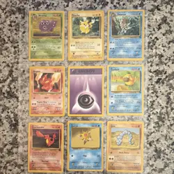 Wizards of the Coast Pokemon TCG Team Rocket 1st Ed 2000 Lot (9) Arbok - Image 4