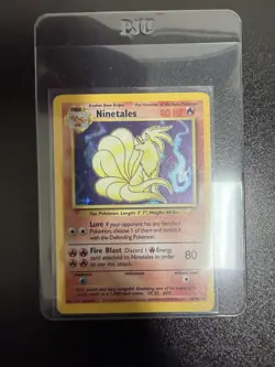 Pokemon Base Set Ninetales Holo 12/102 Rare Vintage WOTC 1999 LP - Image 1