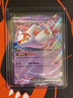 Latias EX 076/191 Double Rare Surging Sparks Pokemon Holo NM - Image 3