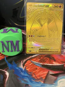 Pokemon TCG Mega Charizard Y EX 294/217 Gold Secret Rare Acended Heroes NM - Image 1