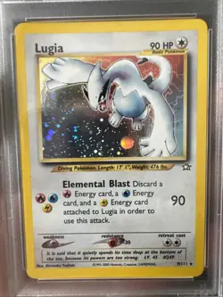 LUGIA - HOLO 9/111 2000 POKEMON NEO GENESIS #9 PSA 8 NM-MT - Image 2