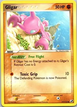 Gligar 57/115 Common Unseen Forces Pokemon Near Mint - Image 1