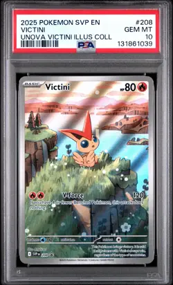 Pokemon Victini Unova Victini Illustration Collection SVP #208 PSA 10 - Image 1