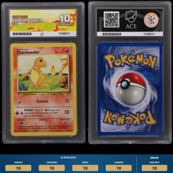 Charmander 46/102 ACE 10 - 1999 Pokemon Base Set Unlimited (Perfect Subgrades) - Image 1