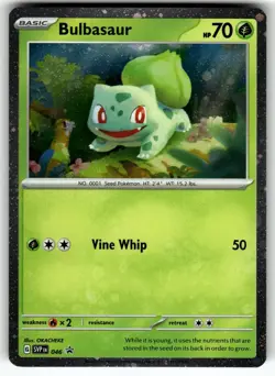 Bulbasaur (Cosmos Holo) 046 Holo Promo Scarlet & Violet Promo Pokemon Near Mint - Image 1
