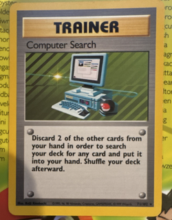 Wizards of the Coast Pokemon TCG Computer Search Base Set Rare ENG 1999 071/102 - Image 1
