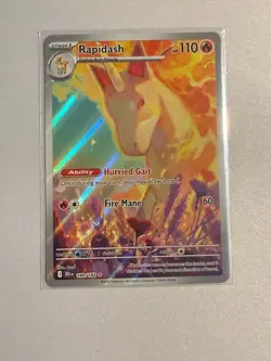 Rapidash 189/182 Illustration Rare Destined Rivals Pokemon Holo Near Mint - Image 1