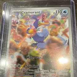 Pokemon TCG Cramorant 176/167 SV06 Twilight Masquerade IR Full Art Holo - Image 2