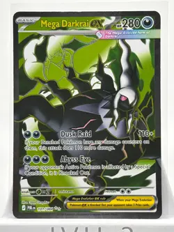 POKEMON TCG PITCH BLACK MEGA DARKRAI EX 101/084 ULTRA RARE PACK FRESH SEE PICs - Image 2