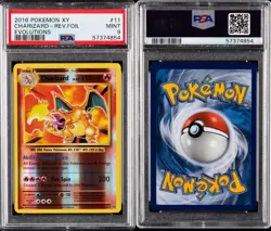 2016 POKEMON XY EVOLUTIONS #11 CHARIZARD-REVERSE FOIL PSA 9 - Image 3