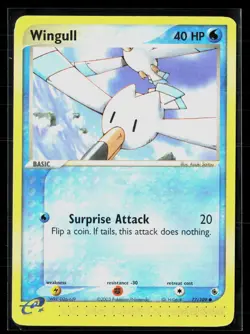 Wingull 77/109 Common Ruby & Sapphire Pokemon LP - Image 1