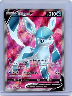 Glaceon V 174/203 Ultra Rare Evolving Skies Pokemon Holo Near Mint - Image 1