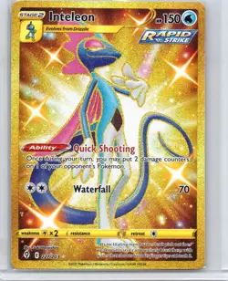 Inteleon 227/203 Secret Rare Evolving Skies Pokemon Holo Near Mint - Image 1