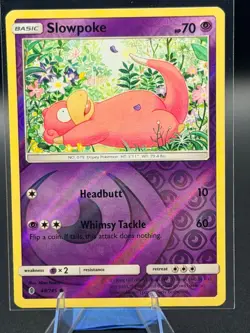 Slowpoke 48/145 Common Guardians Rising Pokemon Reverse Holo Lightly Played SM02 - Image 1