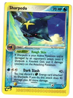 Pokemon TCG Sharpedo Ruby & Sapphire 22/109 Rare VLP - Image 1