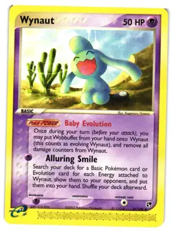 Pokemon TCG Wynaut 54/100 Normal Uncommon Sandstorm NM - Image 1