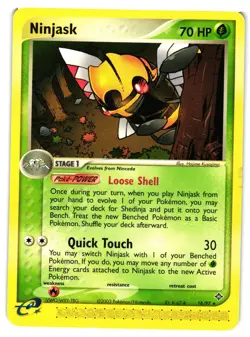 Pokemon TCG EX Dragon Ninjask Regular Rare 18/97 LP - Image 1
