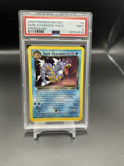 2000 Classic - Team Rocket Dark Gyarados Stage 1/Rare Holo #8 PSA 9 Prerelease - Image 1