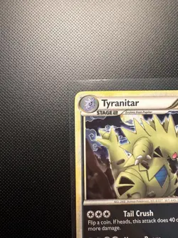 Pokemon TCG Tyranitar 26/95 Unleashed Cosmos Holo Rare English Stage 2 (2010) - Image 2