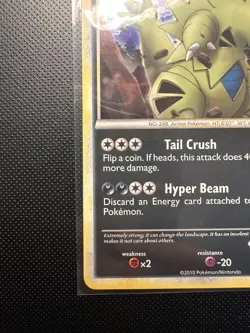 Pokemon TCG Tyranitar 26/95 Unleashed Cosmos Holo Rare English Stage 2 (2010) - Image 5