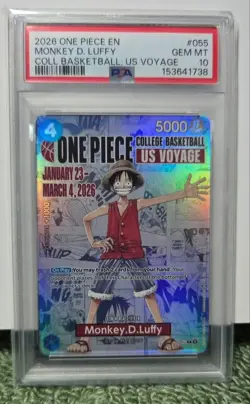 【PSA10】Basketball Monkey D Luffy One Piece Grade 10 from Japan - Image 2